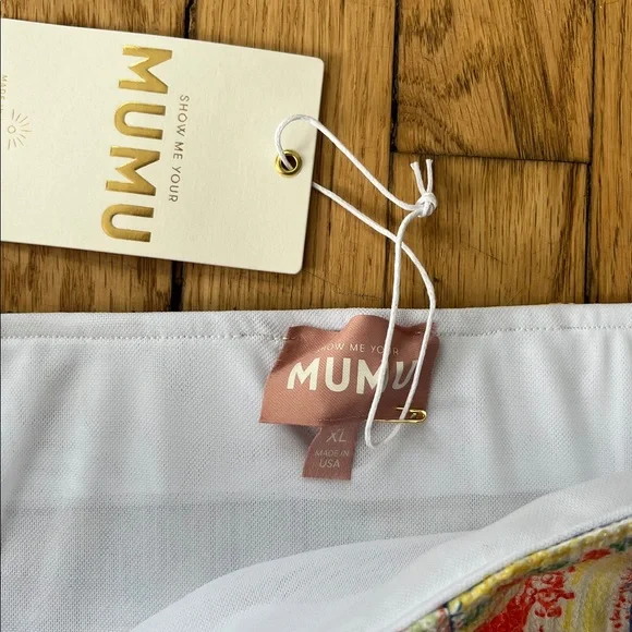 SHOW ME YOUR MUMU SUNLIGHT MIDI SKIRT IN SUMMER SOLEIL SEQUINS NWT SZ XL - Picture 5 of 6